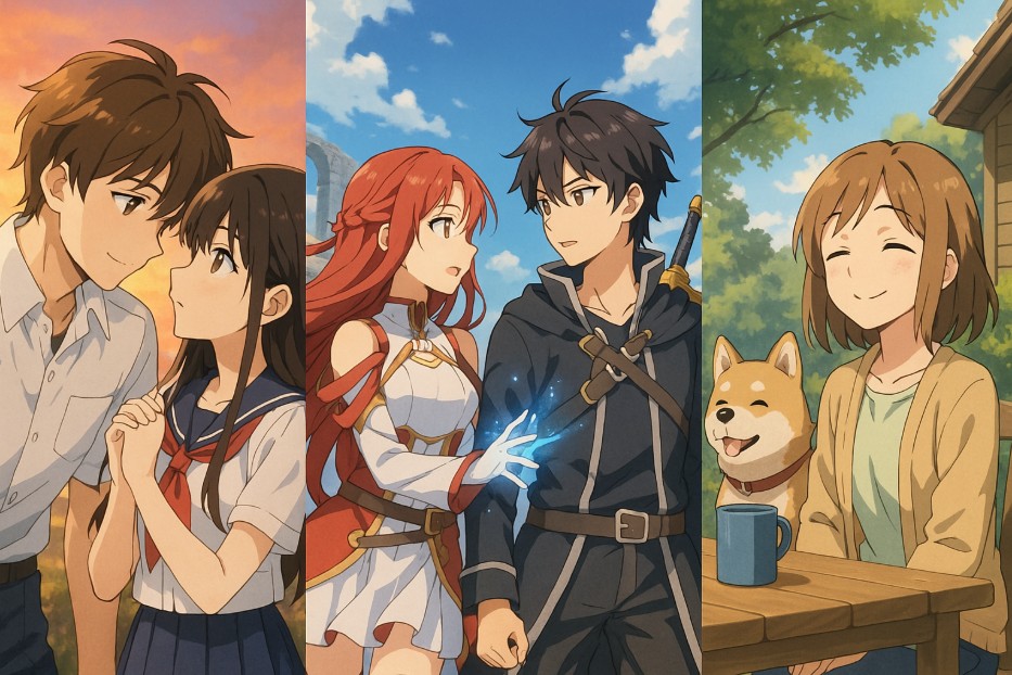 한국에서 인기 많은 일본 애니 장르 관련 그림