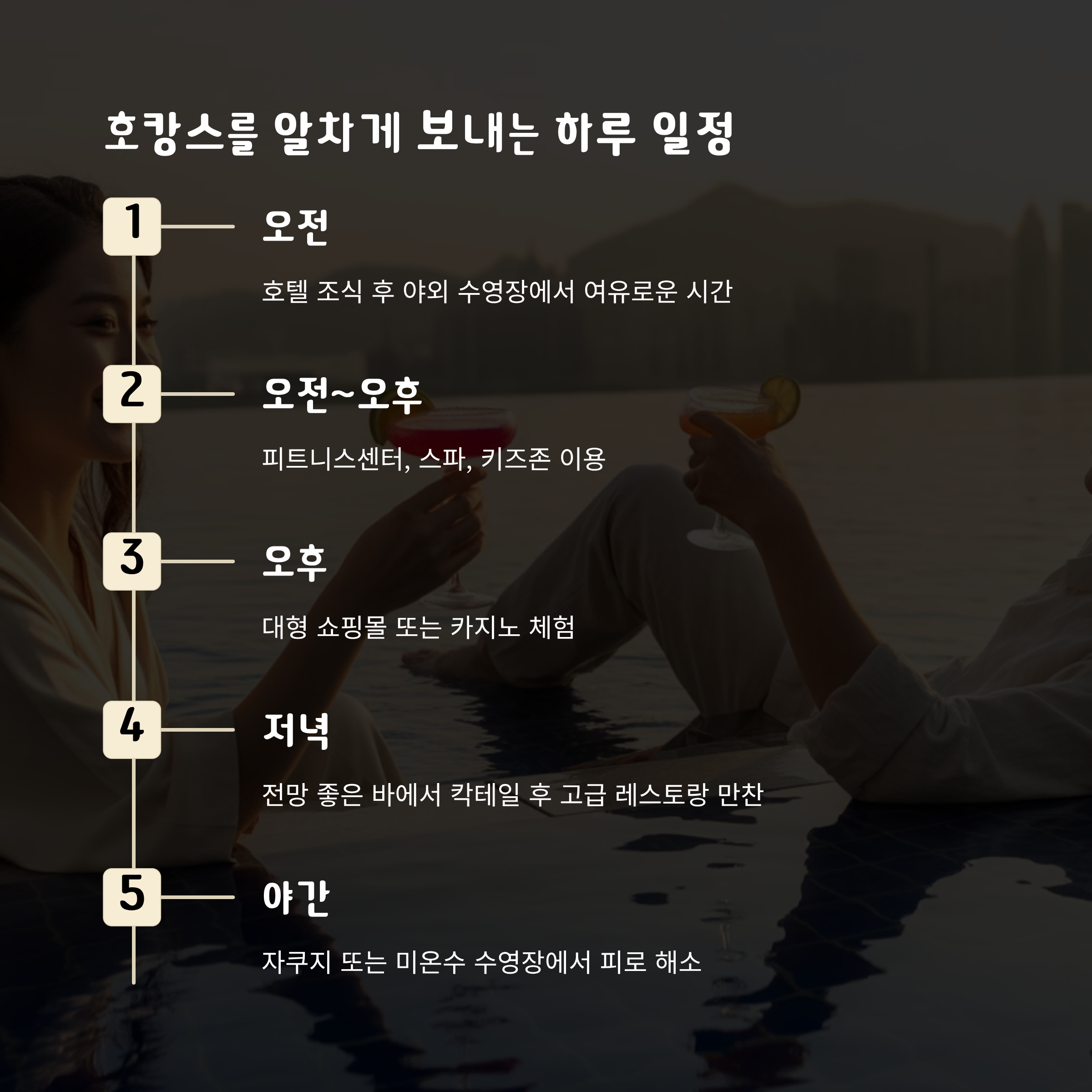 호캉스를 알차게 보내는 하루 일정