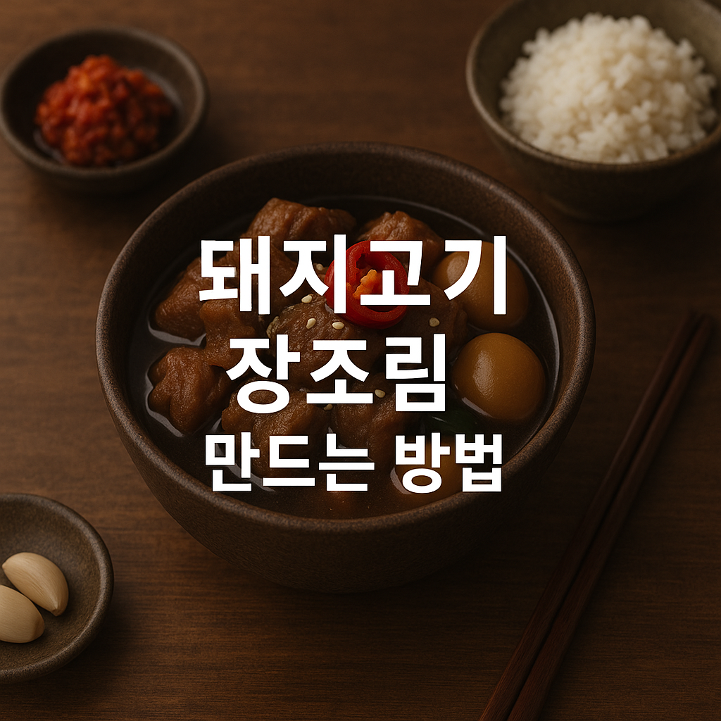 돼지고기 장조림 만드는 방법