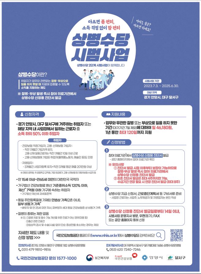 안양시, 대구시 시범사업