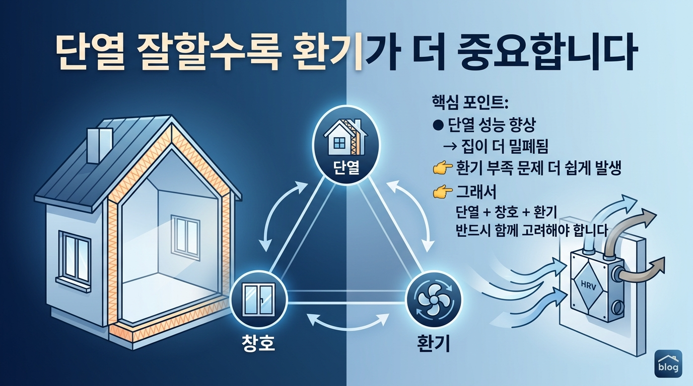단열이 잘 될수록 환기가 더욱 중요