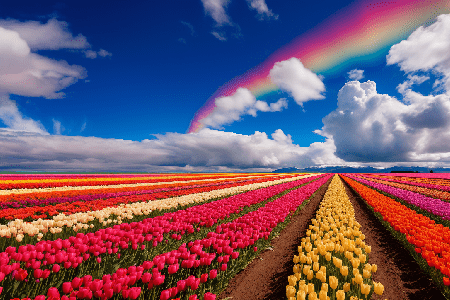 미드저니-pan-option-예시-vibrant-tulip-fields-left