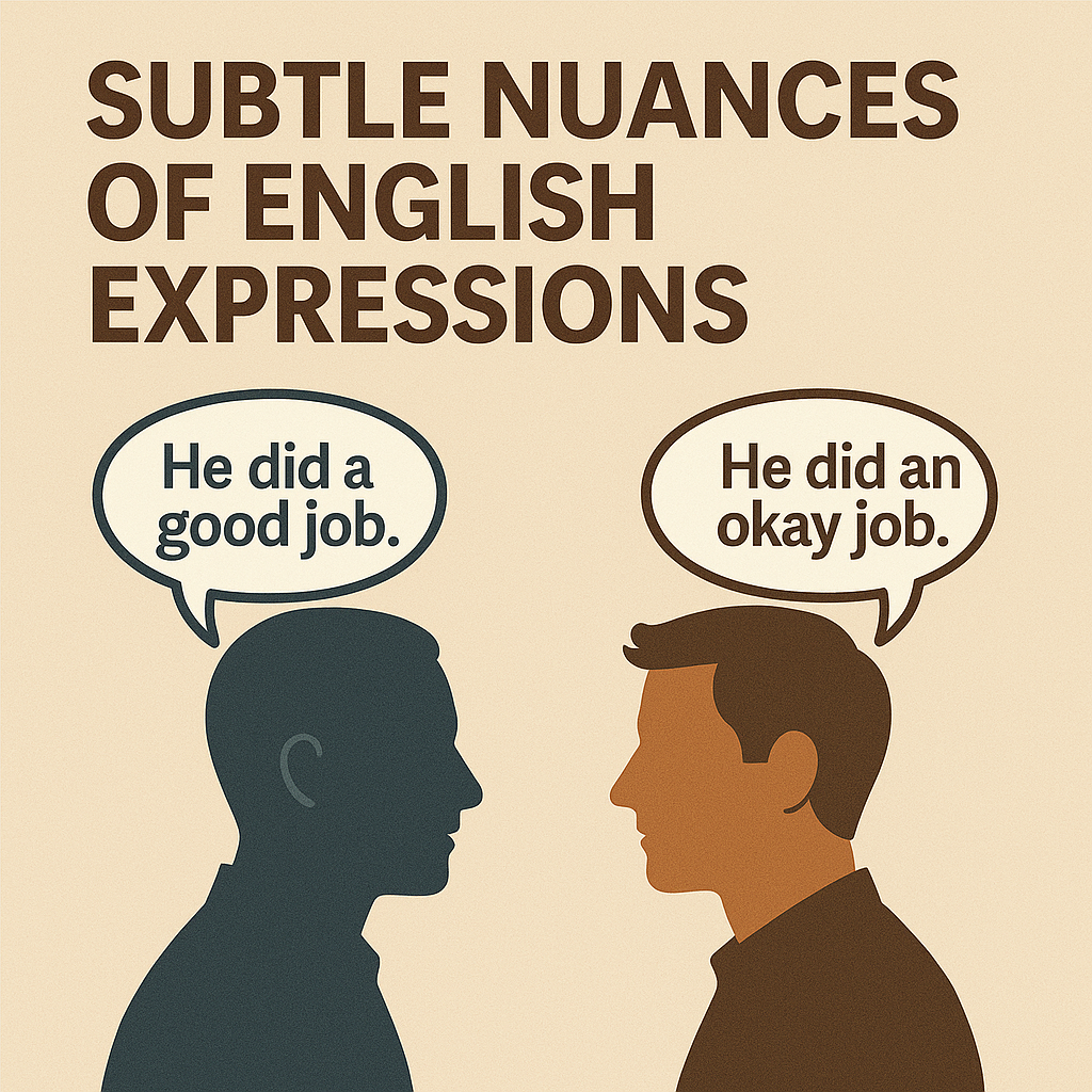 영어 표현의 미세 뉘앙스가 생기는 구조적 원리