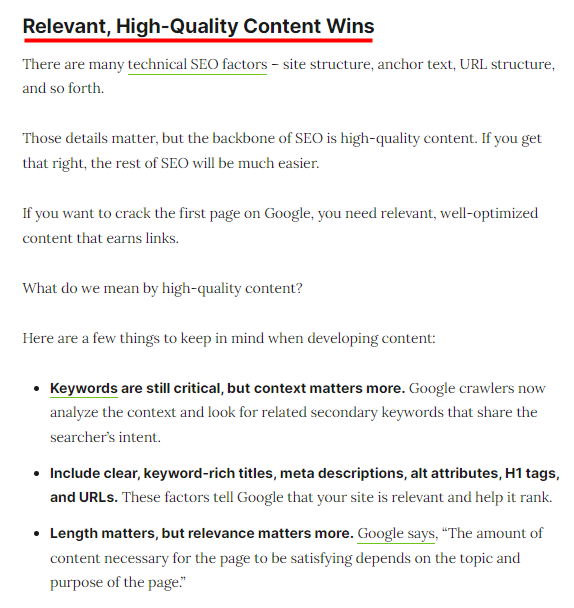 관련성 높은 고품질 콘텐츠 이미지