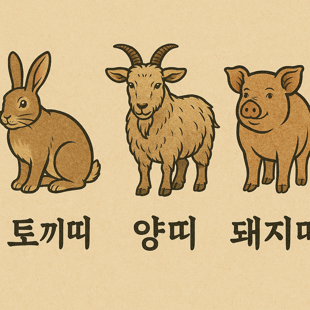 토끼띠 양띠 돼지띠