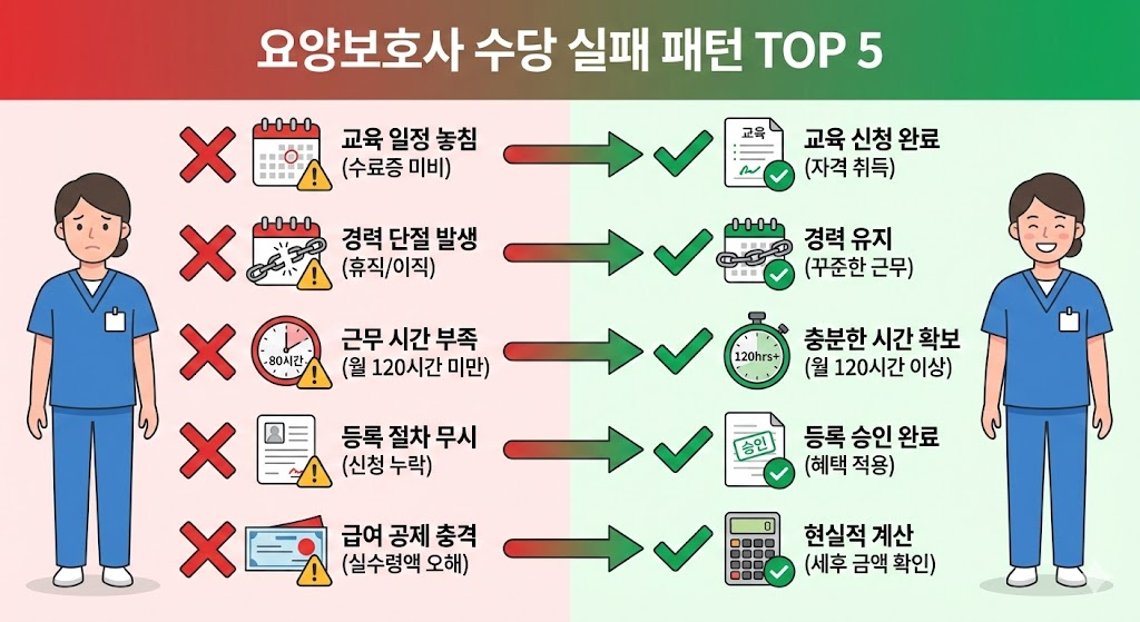 실패 패턴 TOP 5 + 해결법