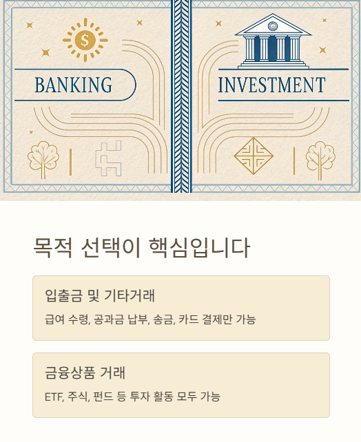 목적 선택이 핵심입니다