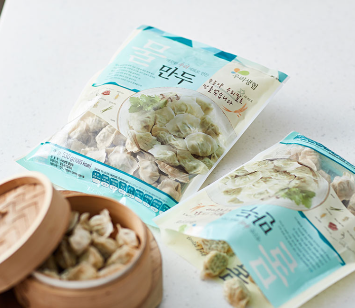 국산 우리밀 할인 제품 만두