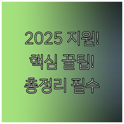 2025 청년 지원금 일자리 주거 자..