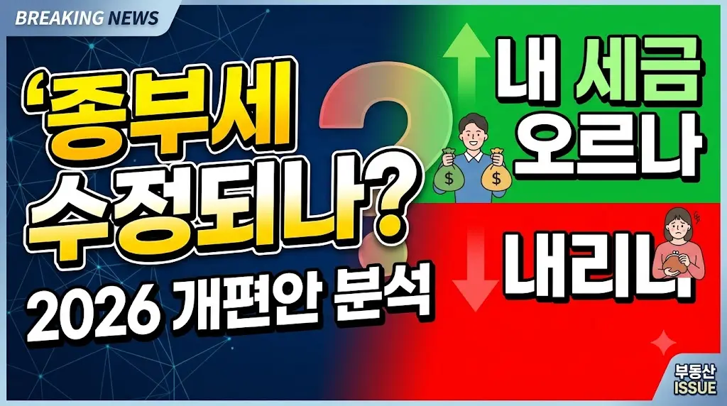 종부세 정부 수정안 나오는 이미지