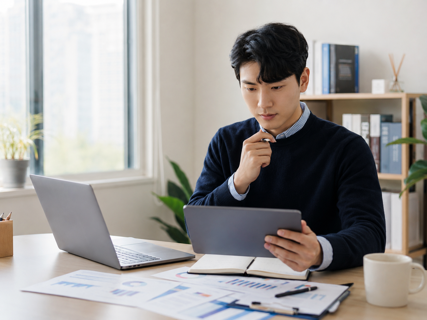 일반 ISA와 생산적금융 ISA 투자상품을 비교하는 모습
