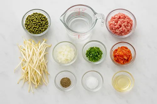 녹두전 만들기 재료 모음