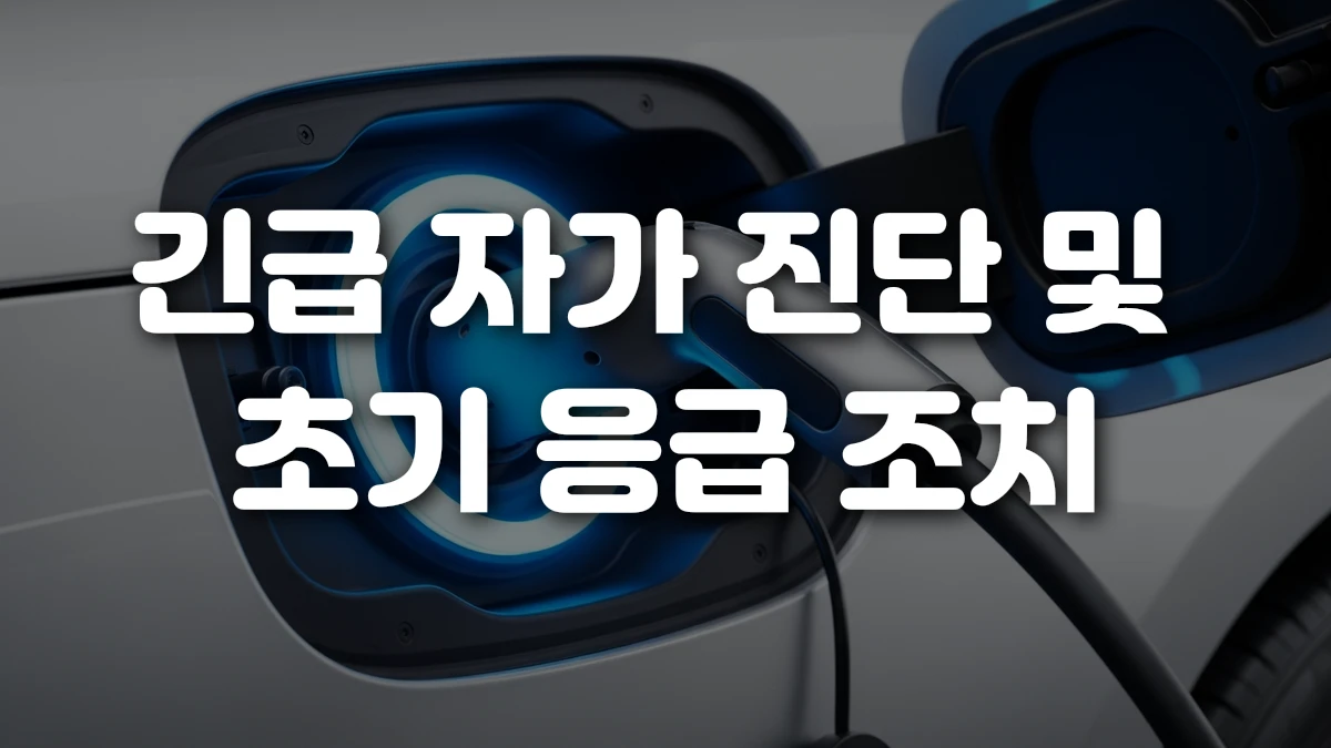 긴급 자가 진단 및 초기 응급 조치