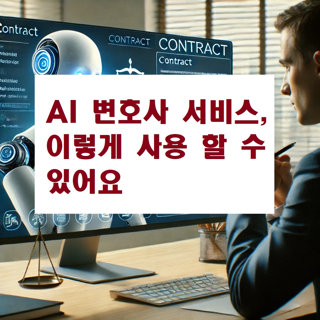 AI 변호사 서비스, 이렇게 사용 할 수 있어요