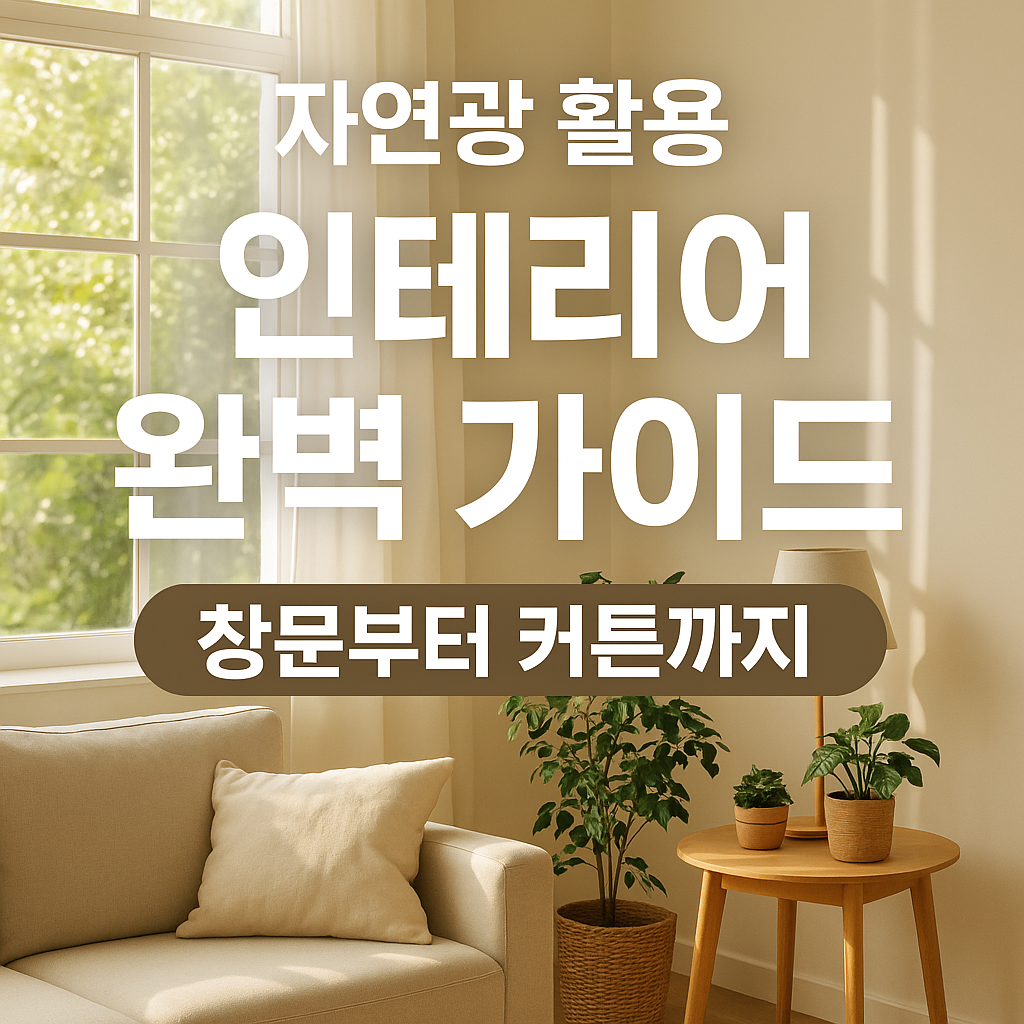 자연광 활용 인테리어 완벽 가이드