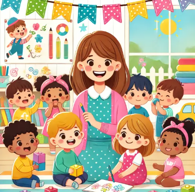 어린이집-선생님-아이들