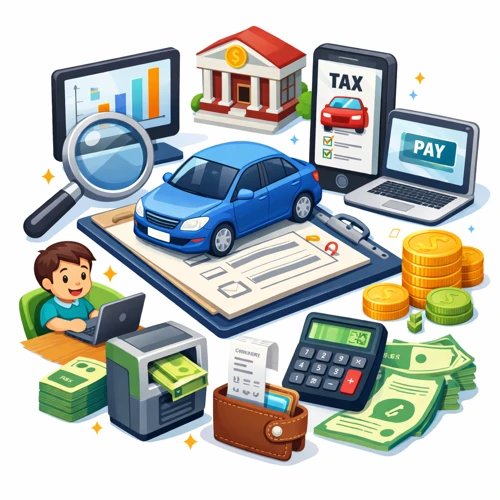 자동차세 조회와 납부 표현