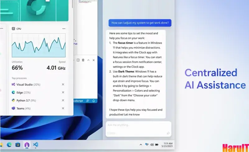 윈도우 11의 모든 기능을 통합 (Integrated into all of Windows)