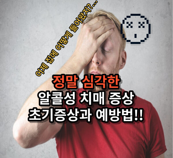 알콜성 치매 증상들과 예방법