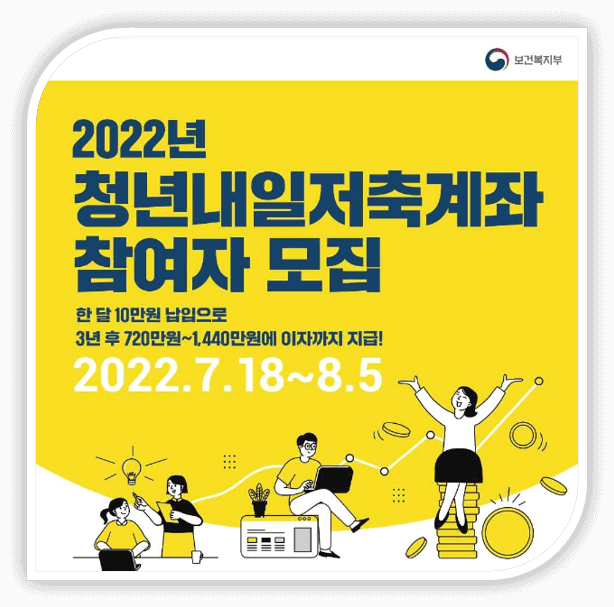 2022-청년내일저축계좌-지원대상-조건-신청기간-신청방법