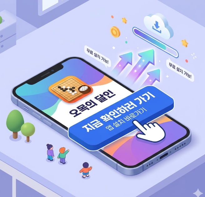 오목의 달인 게임 다운로드 설치하기
