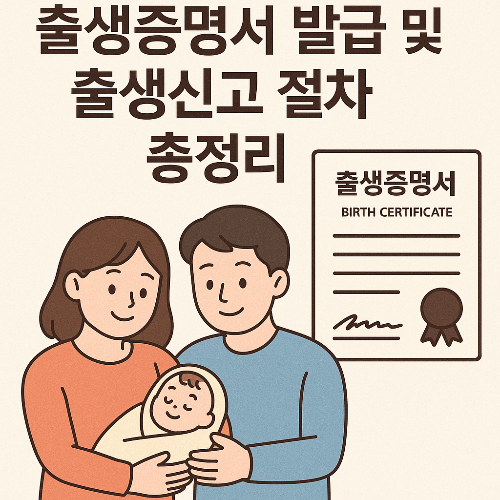 출생증명서 발급 및 출생신고 절차 총정리