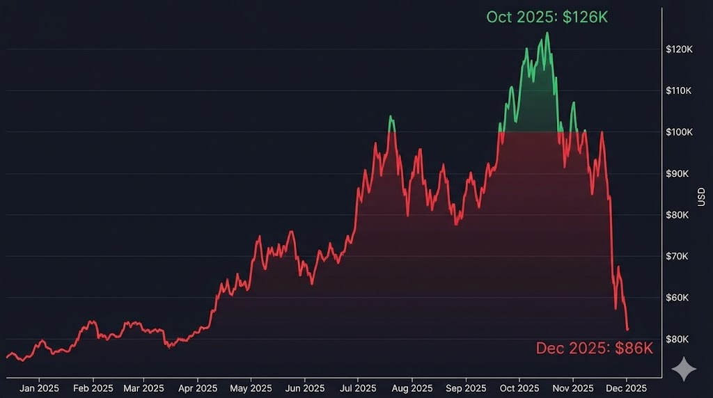 비트코인 2025년 가격 변동 차트