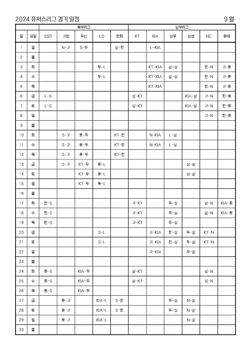 KBO 퓨처스리그 일정(피치클락, 베이스 크기 확대)
