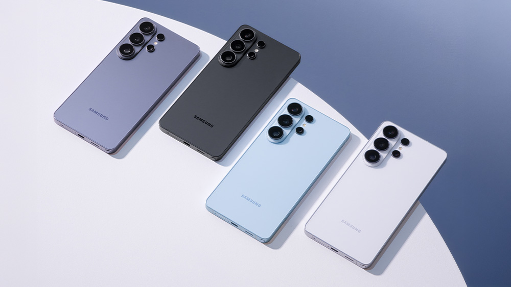 갤럭시 S26 울트라의 4가지 메인 컬러(코발트 바이올렛, 블랙, 스카이 블루, 화이트) 상세 컷