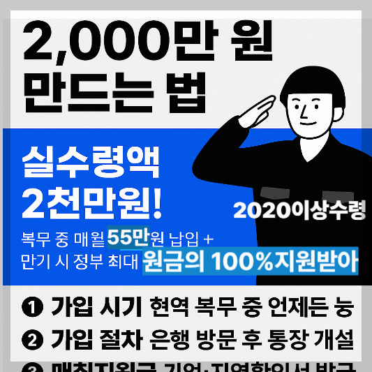 장병내일준비적금 신청방법부터 실수령액까지 총정리-현역병이 꼭 알아야할 모든것 확인하기
