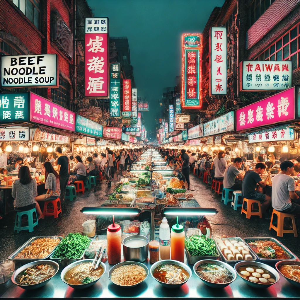 대만 맛집 거리 사진