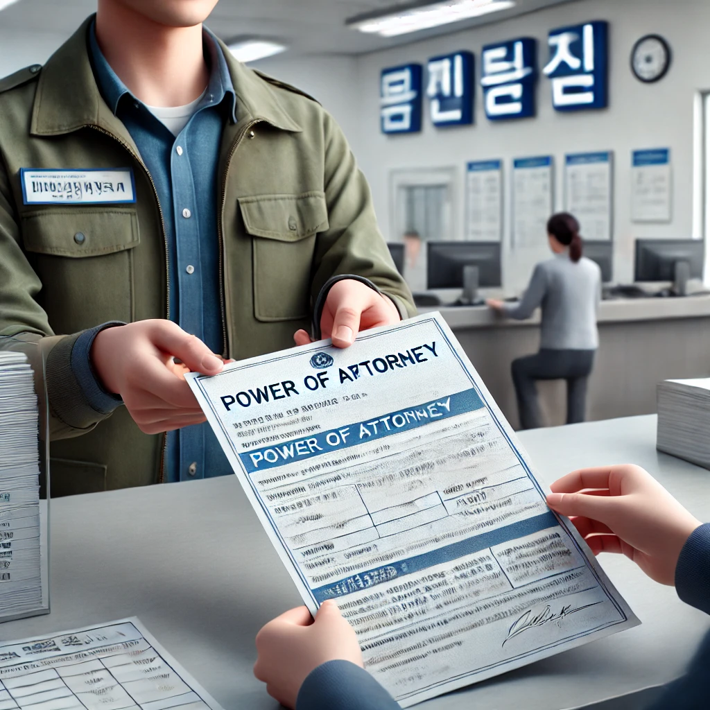 인감증명서 위임장 작성법