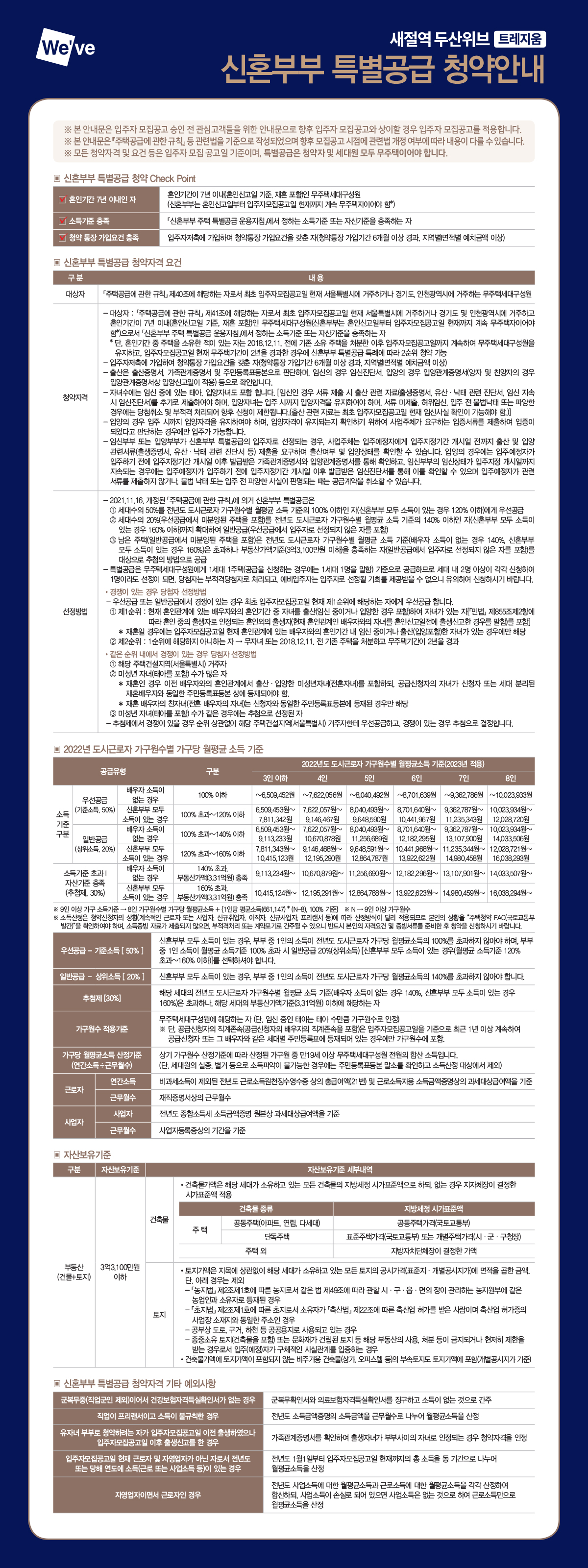 새절역 두산위브 트레지움 평면도 분양정보 청약정보 안내