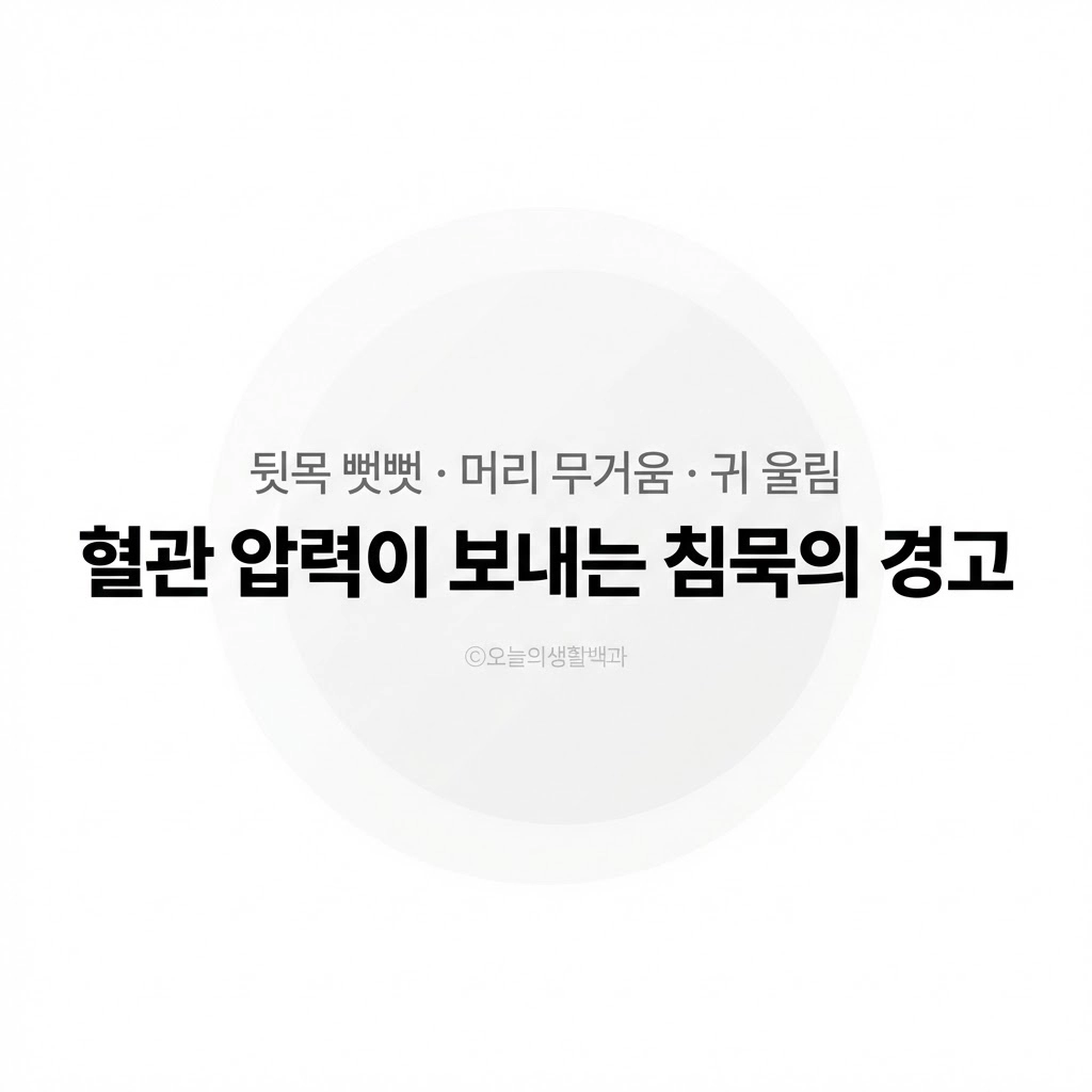 뒷목 뻐근함, 단순히 피로 때문일까 소리 없이 치솟는 '압력'의 경고