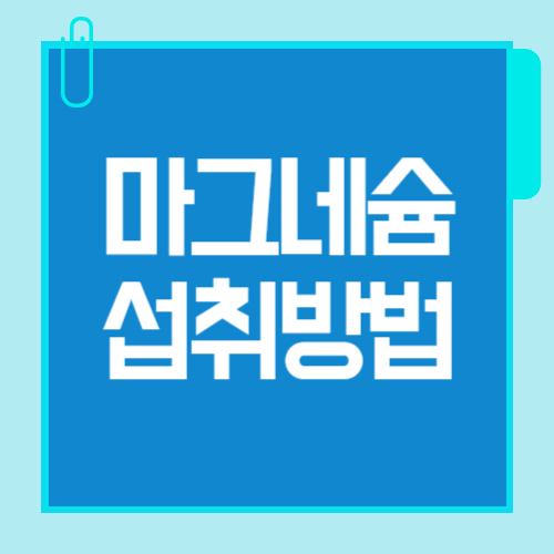 마그네슘 먹는 시간, 효과를 높이려면 언제가 좋을까?