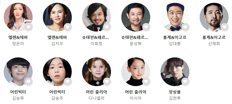 뮤지컬 프랑캔슈타인 출연진