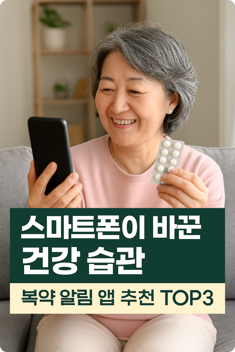 alt="복약 알림 앱 으로 약시간 맞춰먹는모습"