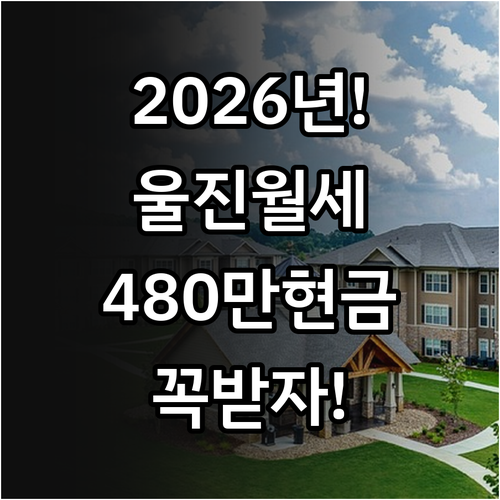 2026년 울진군 청년월세 최대 48..