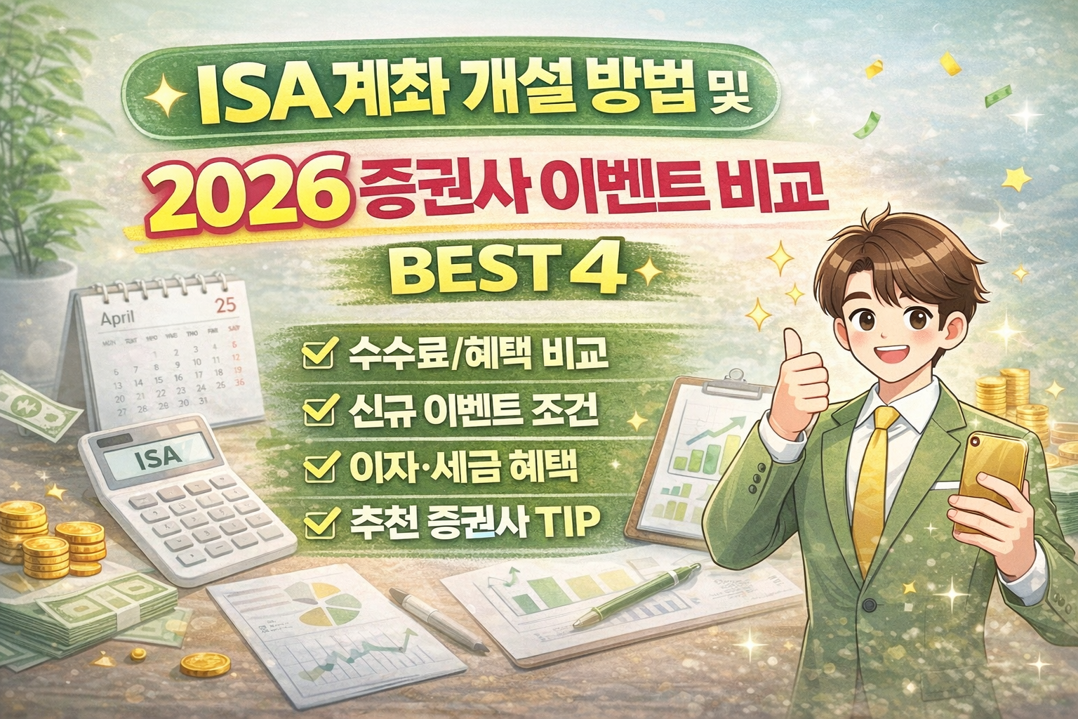 ISA 계좌 개설 방법 및 2026 증권사 이벤트 비교 BEST 4