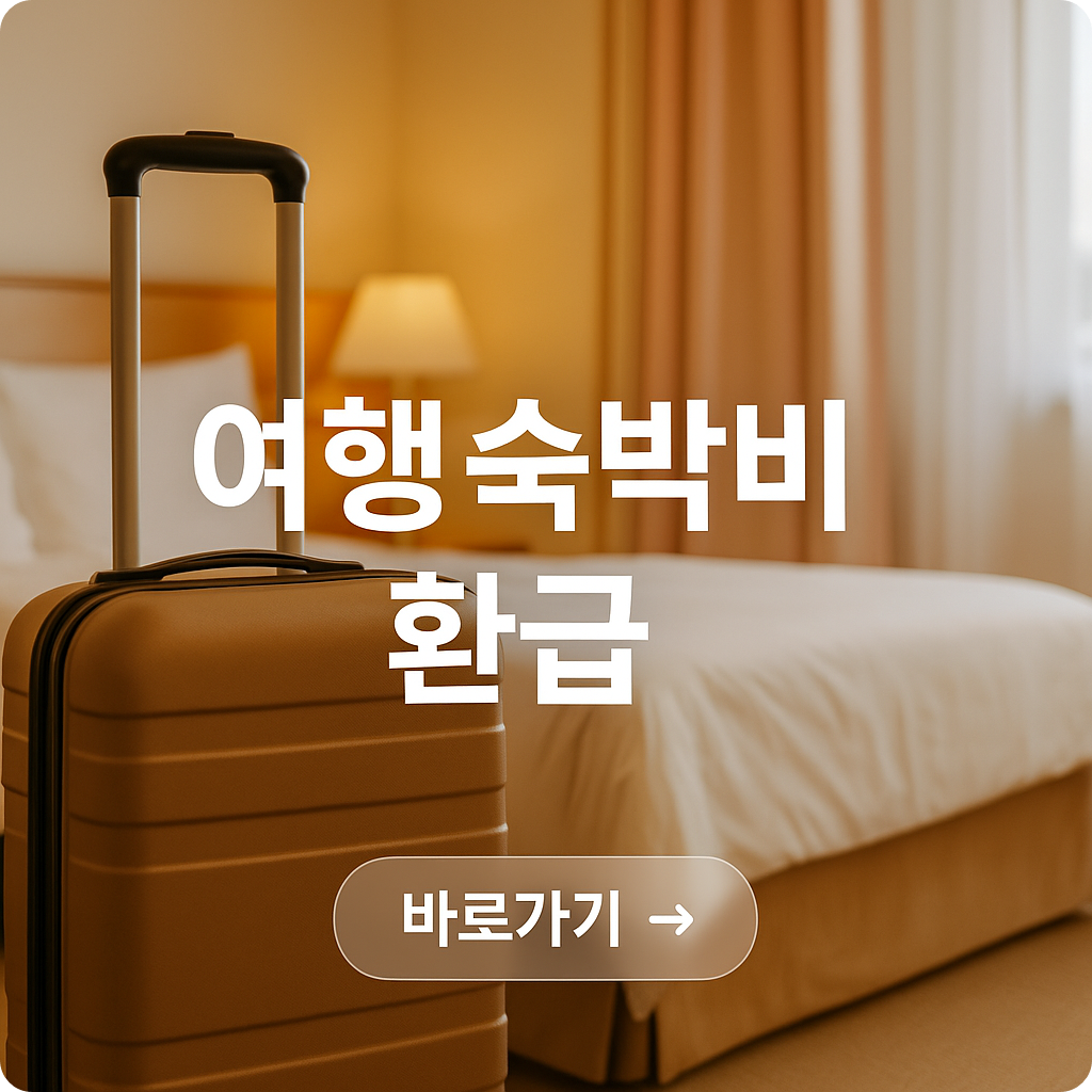 2025 여행숙박 환급혜택 총정리