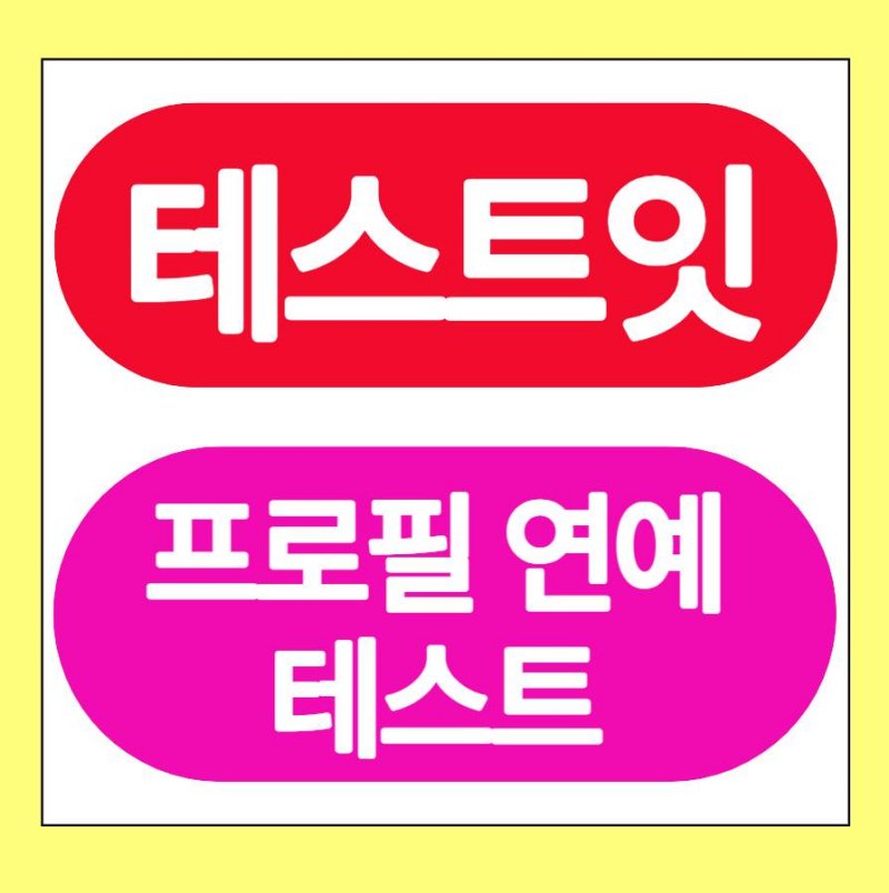 테스트잇 프로필 연애 테스트