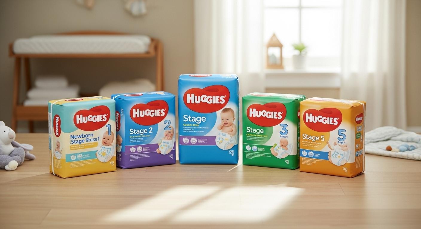 하기스 기저귀 5단계