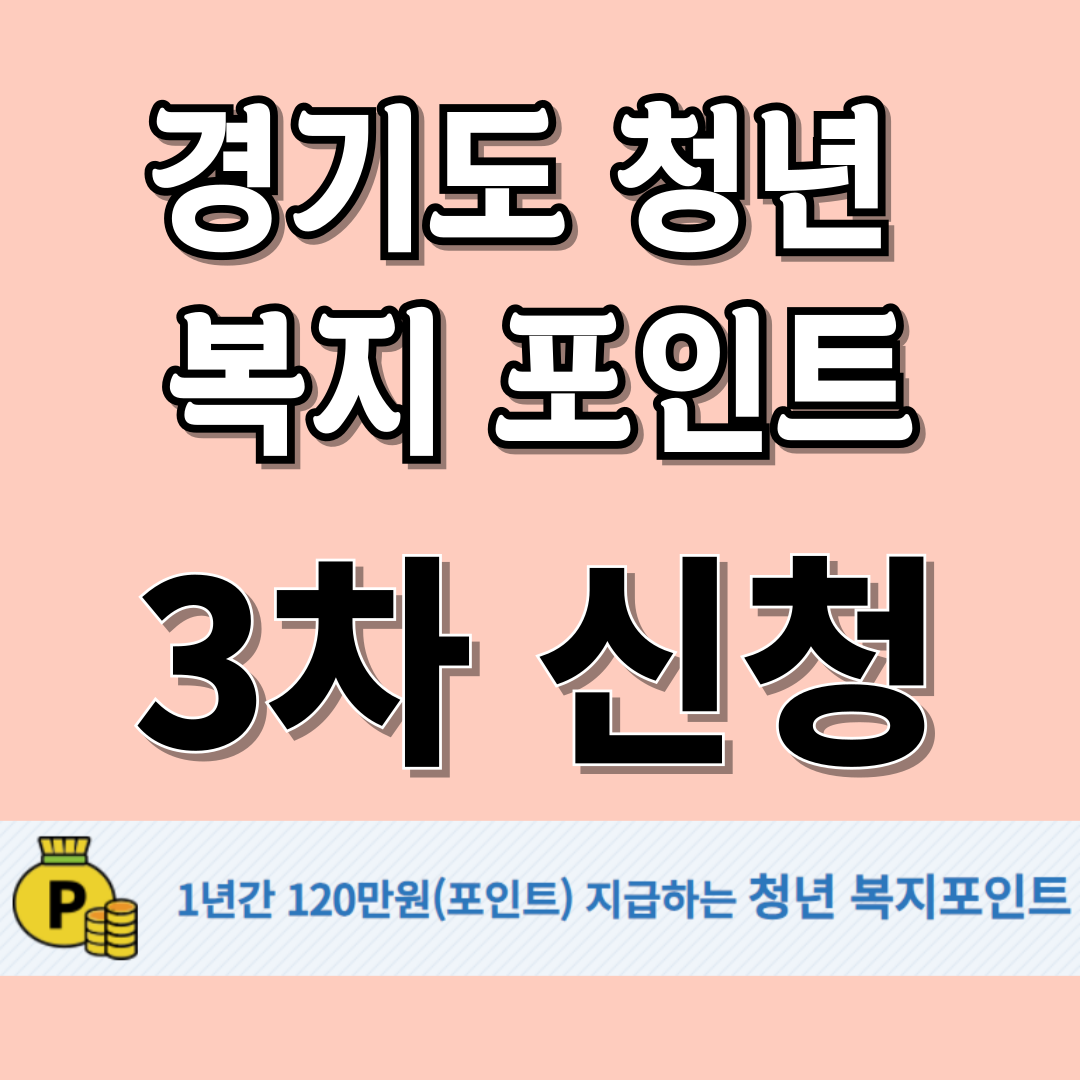 2024년 경기도 청년 복지포인트 3차