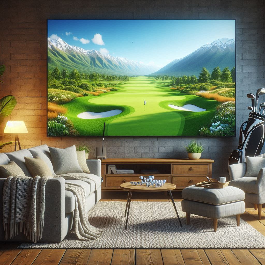 스크린골프장 배경