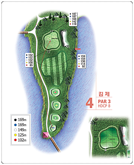 군산CC 김제 코스 4번 홀