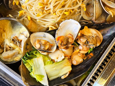 조개와 야채
