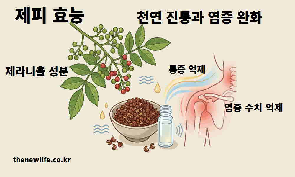 제피 효능 천연 진통 염증 완화