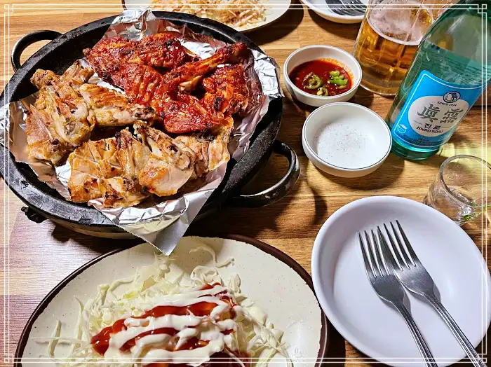 용산 녹사평 경리단길 맛집 숯불구이 치킨 바비큐