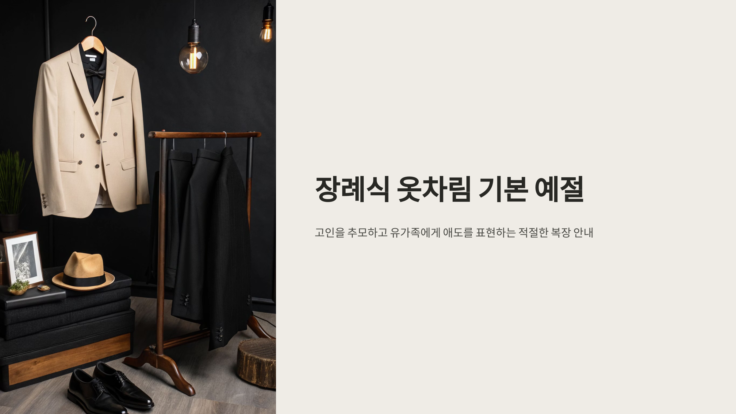 장례식 옷차림 기본 예절