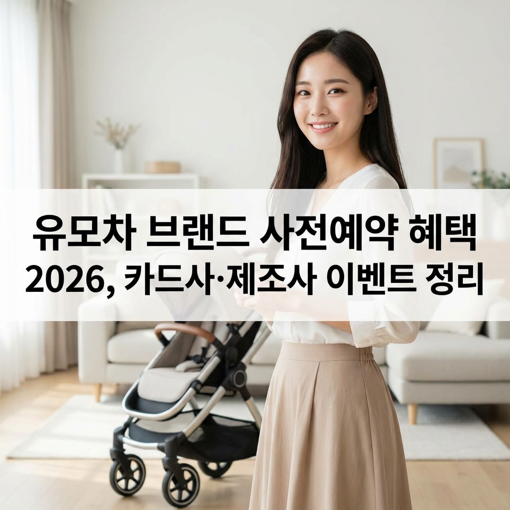 유모차 브랜드 사전예약 혜택 2026 | 카드사·제조사 이벤트 정리